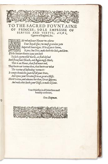 Homer trans. George Chapman (1559-1634) The Iliads of Homer Prince of Poets. Never before in any Language Truely Translated.